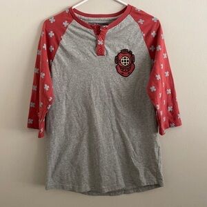 Pink Dolphin 3/4 sleeve Henley